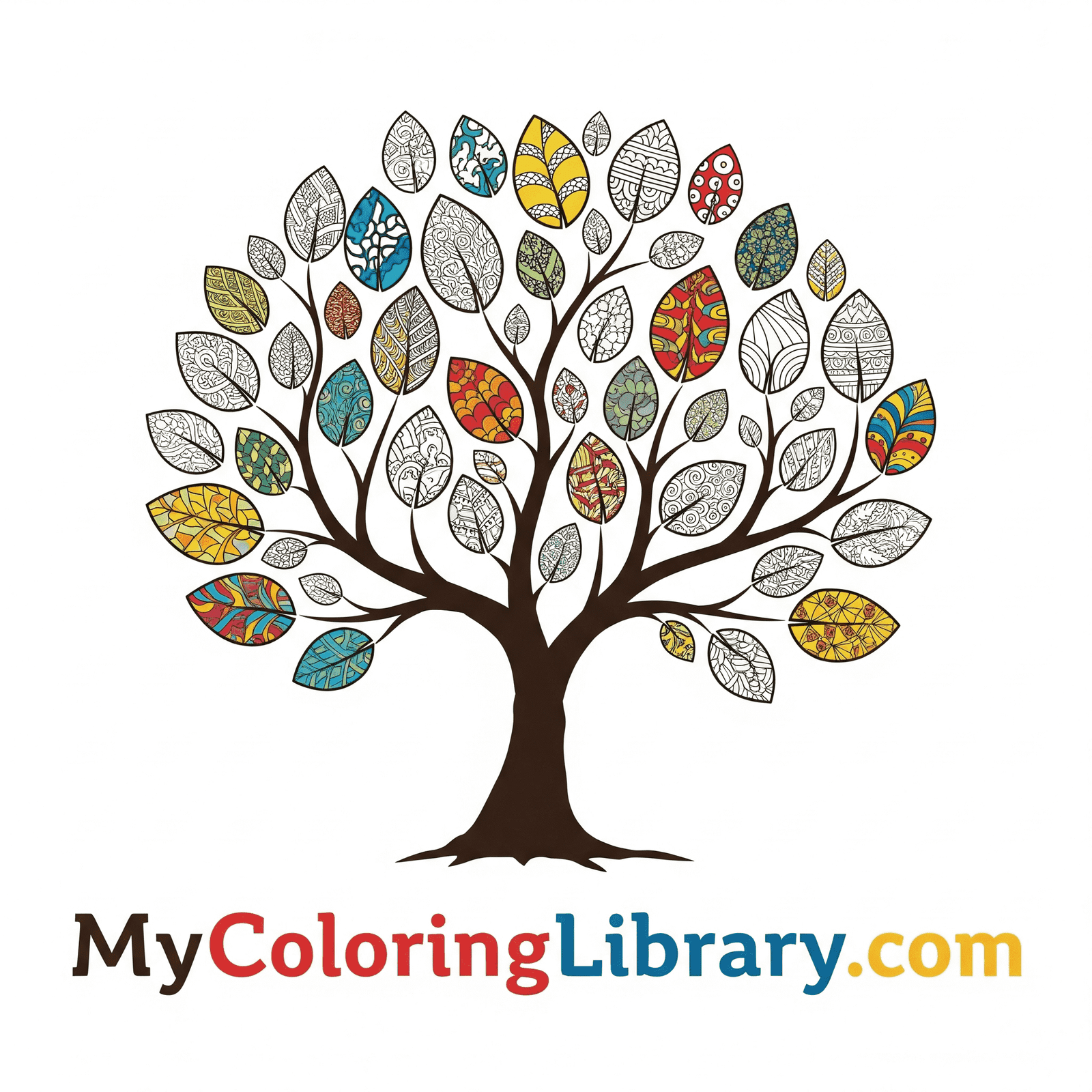 My Coloring Library logo - printable coloring books
